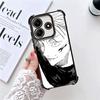 Cool Black JUJUSU Anime Soft Phone Case For Xiaomi Redmi Note 14 15 Pro Plus 13 12 11S 11T 5G 10 9S 9 Plating Anti-Fall Fundas