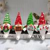 Creative Resin Christmas Gnome Ornament with White Beard for Desktop Decoration