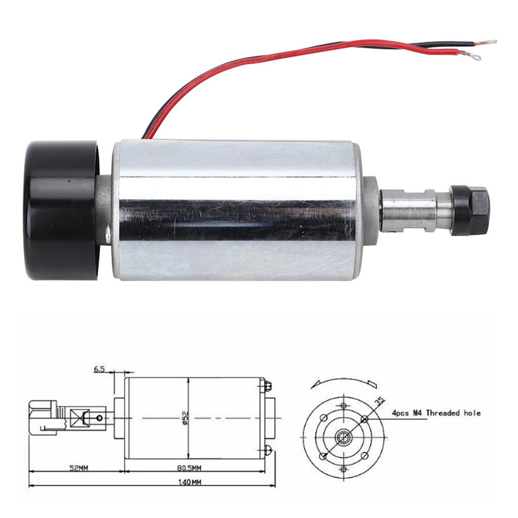 1248VDC ax mașină de gravat 300W periat ax de răcire cu aer de mare viteză