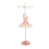Earrings Necklace Princess Dress Stand Display Resin Human Model Jewelry Organizer Pink