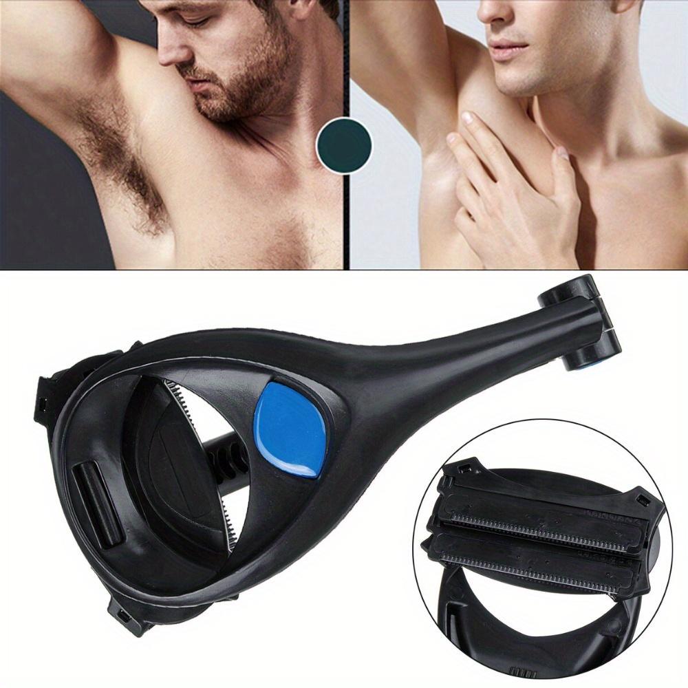 Back&body Shaver FOR MEN, Trimmer, Groomer, DIY, Ergonomic Handle, for The Whole Body, and Back Shaver Replacement Blade Set (Sold Separately)