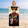 Custom Name Dark Fantasy Stylish Digital Printing Beach Towel Quick‑Drying Absorbent Blanket for Beach Pool Gym Travel