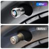 EHL2 4Pcs Car Tire Valve Caps Metal Styling Tyre Air Stems Cover For Buick Enclave Regal Lacrosse Encore Excelle Envision GL6 GL8 HRV