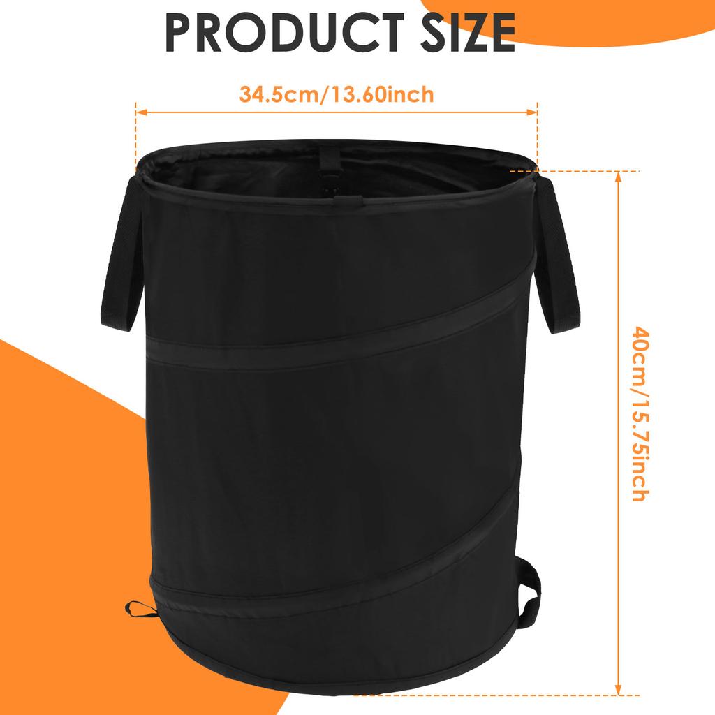 Collapsible Garden Waste Bag Leaf Large Capacity Pop Up Trash Can Camping Yard Garden Portable Leaf Rake Weed Storage Bag