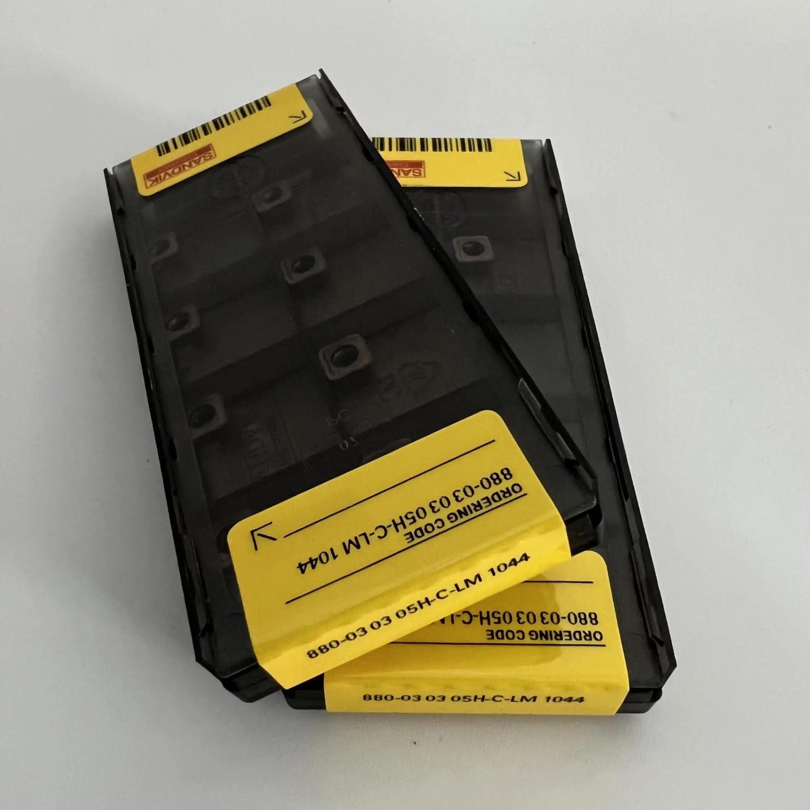 

Original Sandvik / 880-030305H-C-LM 1044 / CNC lathe carbide blade 10 PCS