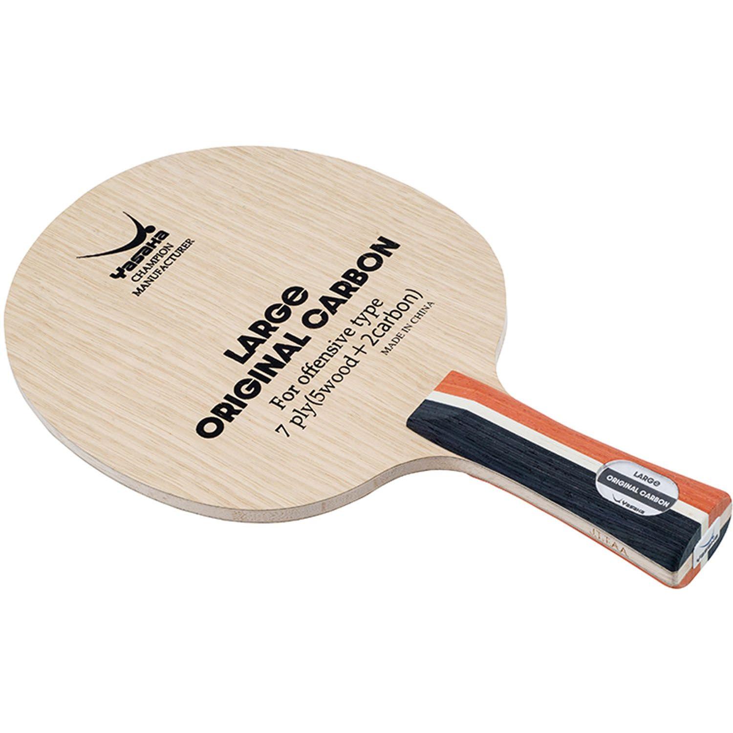 Used Yasaka Table Tennis Large Original Carbon Racket Shakehand Flare Large Ball Lightweight High Repulsion Attack YR283 -