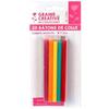 40 bâtonnets de colle pour pistolet à colle Ø 7 mm - Couleurs