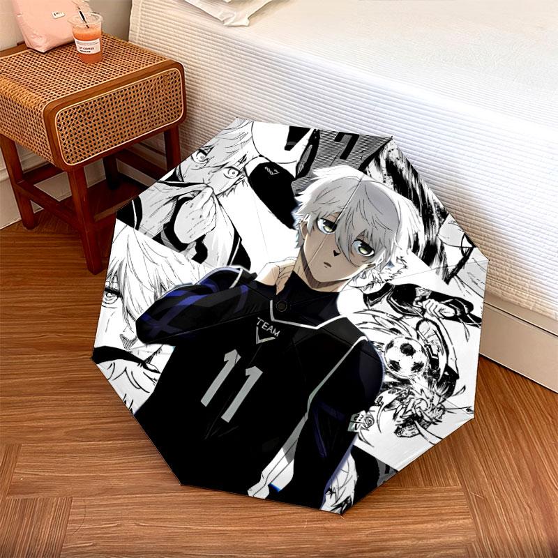 BlueLock Pattern Pattern New Style Umbrella, 1 Piece Automatic Folding Umbrella, Portable Foldable Travel Umbrella, Outdoor Umbrella,Birthday Gift
