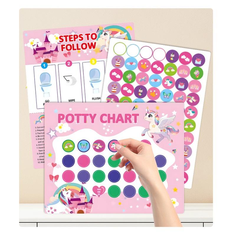 Kids Potty Training Reward Sticker Chart For Boys Girls Toilet Habit Cultivation