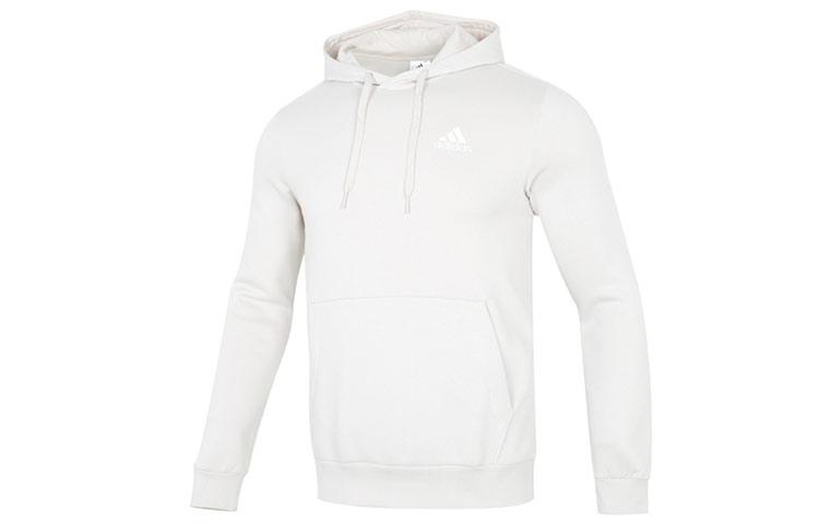 Adidas Sweatshirts Men s White Hooded Moderate Regular HL2277 M