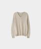 Jeilium Breeze Summer Slub V-Neck Knit Beige