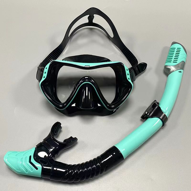 Professional swimming waterproof soft silicone glasses swimming glasses  Full dry breathing tube diving mask