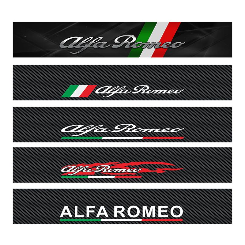 ZOPJT1 Carbon Fibre Color Car Windshield Sticker Decal for Alfa Romeo Logo Stelvio Brera Giulia 166 156 159 147 155 Mito GT Giulietta