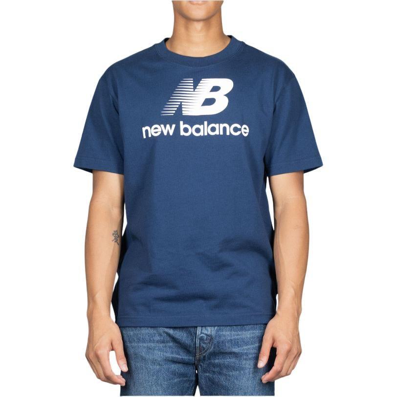 New Balance Teddy Made T Shirts Unisex Navy Blue Crew Neck Moderate Straight Fit MT21545-NGO
