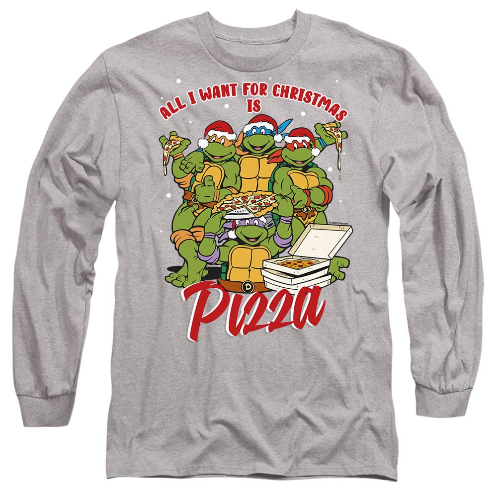 Teenage Mutant Ninja Turtles Unisex Adult Pizza Christmas T-Shirt