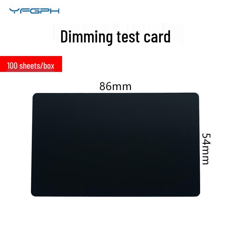 YFGPH Black Aluminum Laser Marking Cards 86x54mm