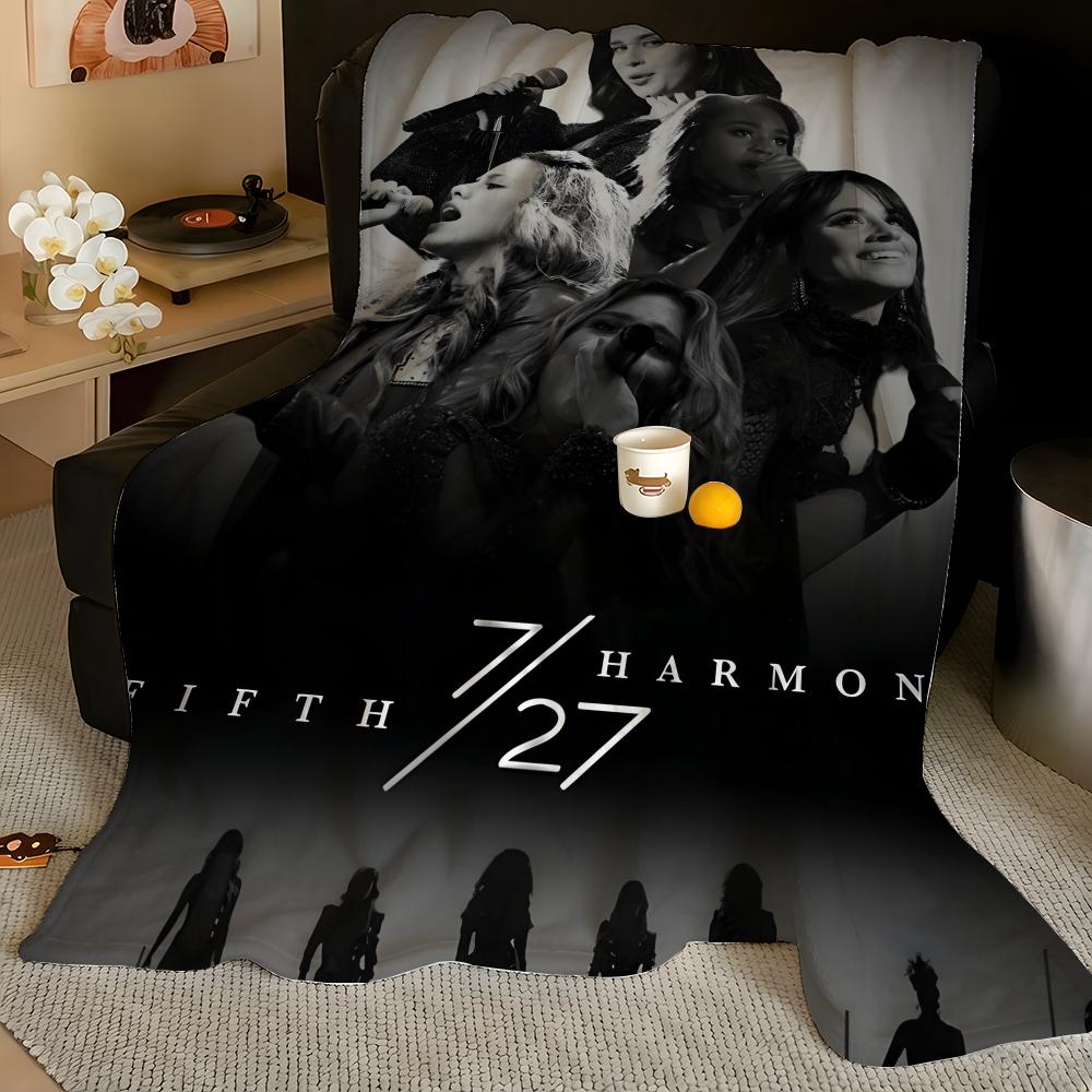 Music F-Fifth H-Harmony Throw Flannel Blanket, Soft Warm, Durable & Washable cute Cool