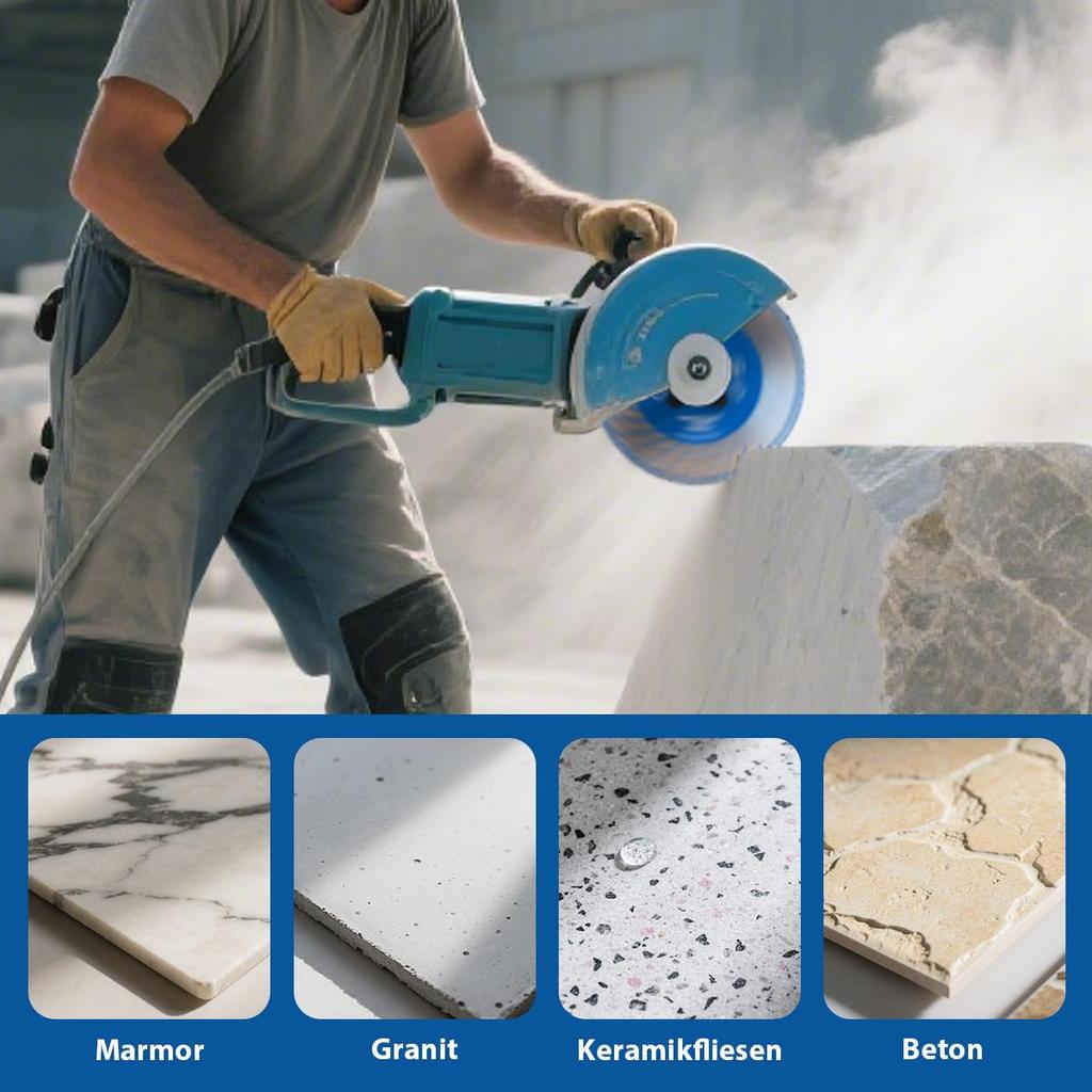 Diamantblad 230mm*22.23 - Tørrsagende fliskuttblad for porselen, keramikk, skifer - Raske, glatte kutt med vinkelsliper