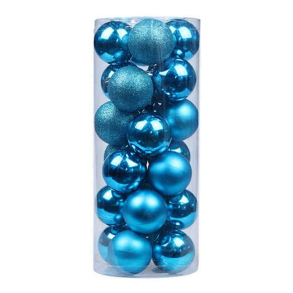 24Pcs/set 3cm Christmas Tree Ball Baubles Colorful Xmas Party Christmas Decorations Perfect Wedding Hanging Ball Wreath Ornament
