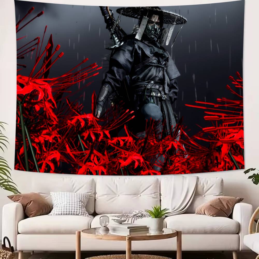 Fashion Hot Cool Video Game Where Winds Meet Tapestry Wall Hanging Wall Rugs Dorm Decor Blanket Camping Decoration Tapestry
