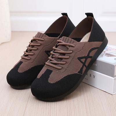 Shoes Women's Spring and Autumn New Forrest Gump Shoes Breathable Retro German Training Shoes Color Matching Lace-up Versatile Women's Sports Shoes