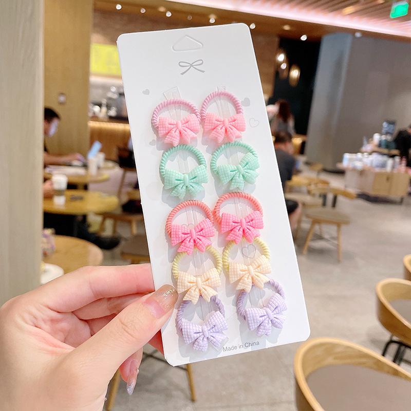 Soft Cartoon Elastic Hair Ties for Kids - Gentle, Non-Pulling Rubber Bands