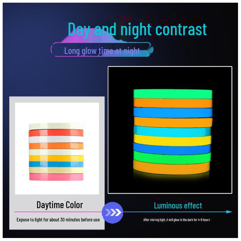 Ultra-Bright Luminous Wall & Floor Sticker for Switch Identification & Stair Safety