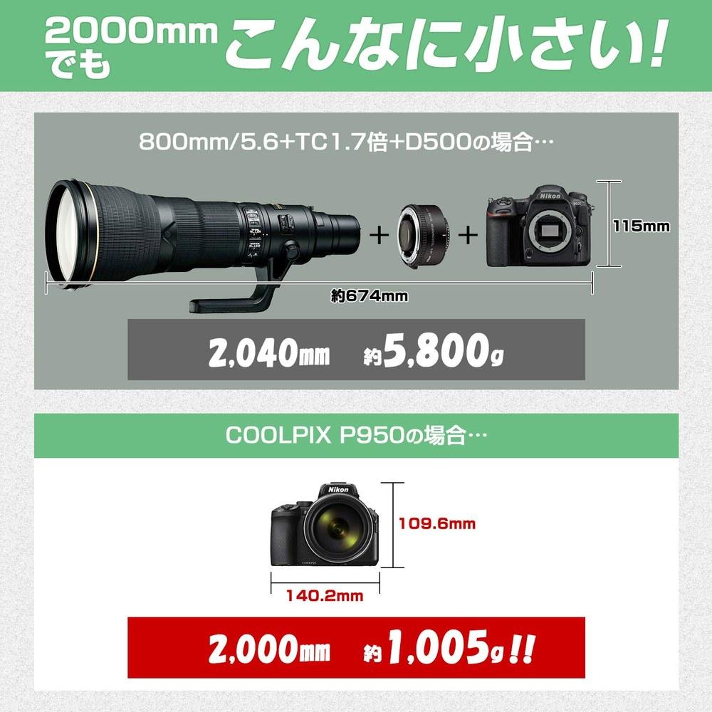 Nikon COOLPIX P950 Digital Camera Black