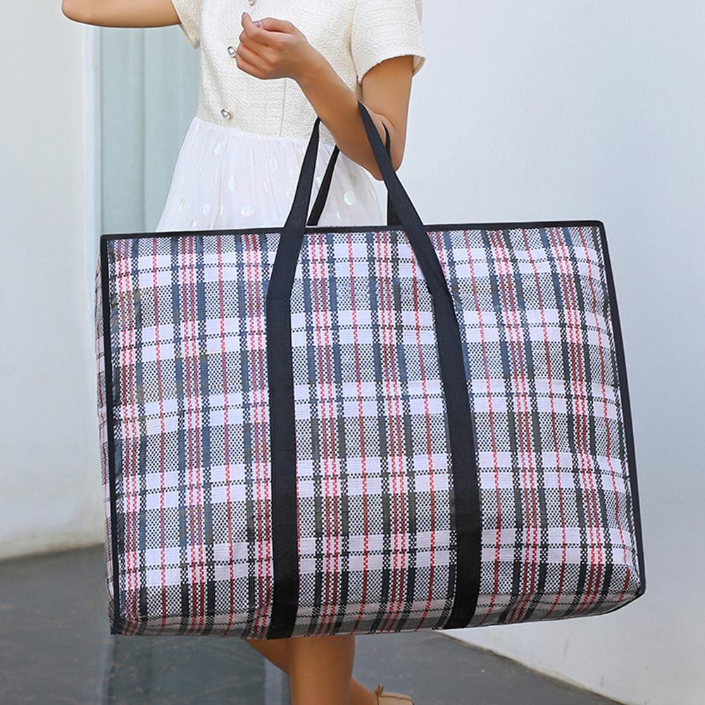Clothes Storage Bag Large Capacity Clothes Pack Container with Handle Zipper for Clothes Shoes Bedding
