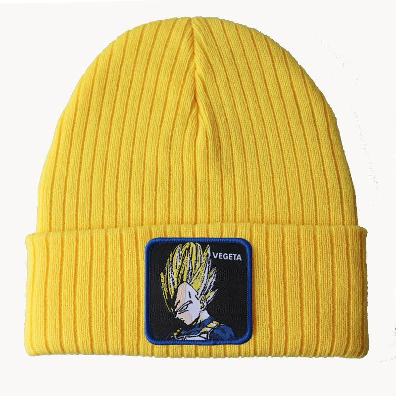 Anime Cartoon Dragon Ball Series Knitted Hat, Woolen Hat, Hip-Hop Ski Pullover Hat, Gohan Goku for Men and Women
