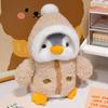 Pinguin-Cosplay-Plüschtier-Kissen im japanischen Stil - Komfortspielzeug für Kinder & Geschenk für Mädchen