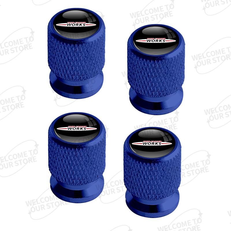Aluminum For John Cooper Works JCW Logo Mini Cooper R59 R60 R61 F55 4pcs Car Decor Wheel Tire Valve Caps Stem Cover Accessories