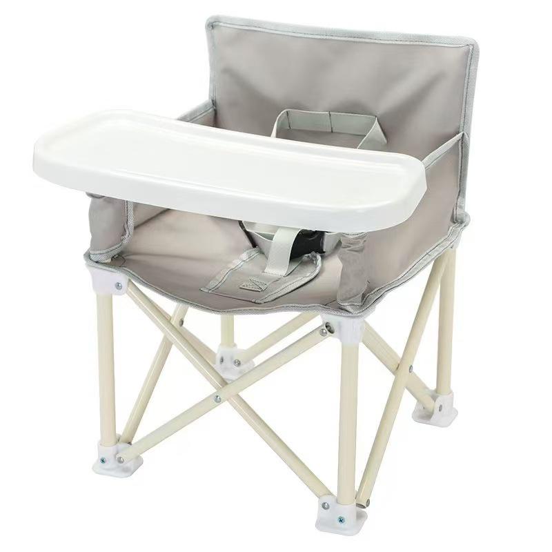 Tragbarer Doppelfunktions-Hochstuhl für Säuglinge und Kinder - Faltbares Design für Zuhause, Camping und Picknicks
