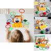 Childrens Lion Fun Bean Bag Toss Ring Game With Wooden Material For Educational Play
