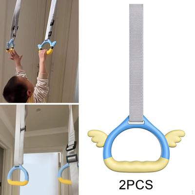 2 Pieces Gymnastics Rings Gym for Kids Multifunction Professional with Straps Exercise