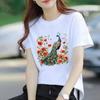 Bestseller Casual Base Layer Personalized Floral Womens Commuter Instagram Summer Printed Shortsleeved Roundneck Tshirt