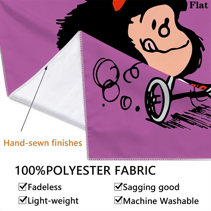 Mafalda Pattern Home Decor Tapestry, Wall Hanging, Decorative RV Wall Cloth.ZGT0914066