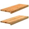 VidaXL Window Sills 2 Pcs Light Brown Solid Oak Wood 4009141