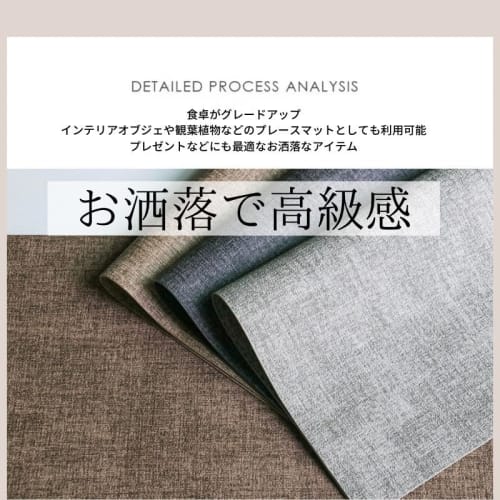 High-quality PU leather placemats, stylish and decorative, easy to clean, for home or restaurant use. Fully washable, water-repellent, insulating, non