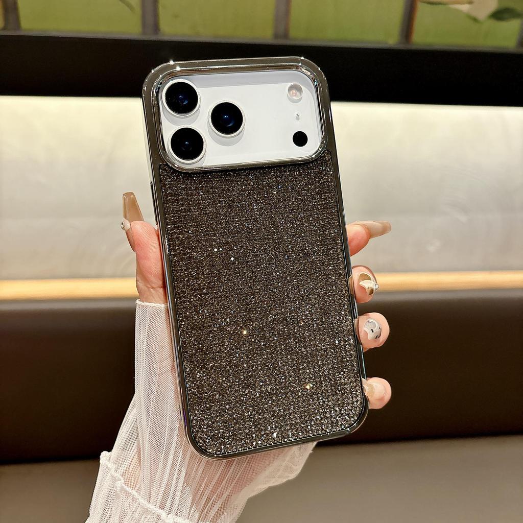 Gypsophila Luxury Rhinestone Phone Case for iPhone 17 Pro Max & 16 Plus - Trendy Drop-Proof Protective Cover