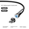 Magnetic 3-in-1 Rotating Type-C Charging and Data Cable with Elbow and Straight Bend