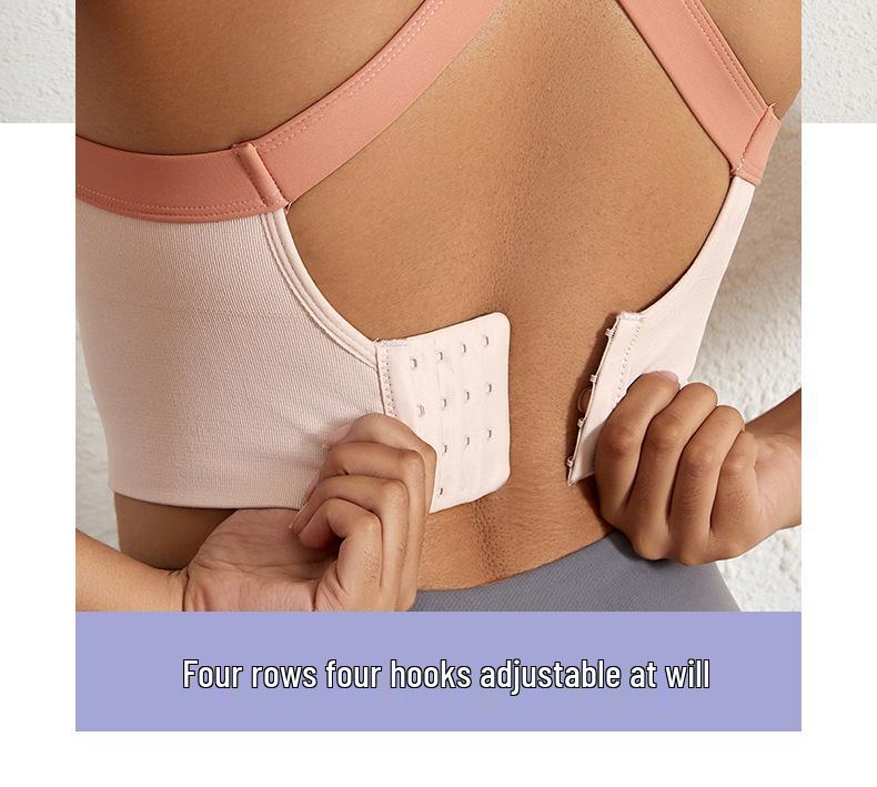 Women's High-Impact Shockproof Sports Bra - Anti-Sagging, Beautiful Back, Wire-Free Yoga Vest