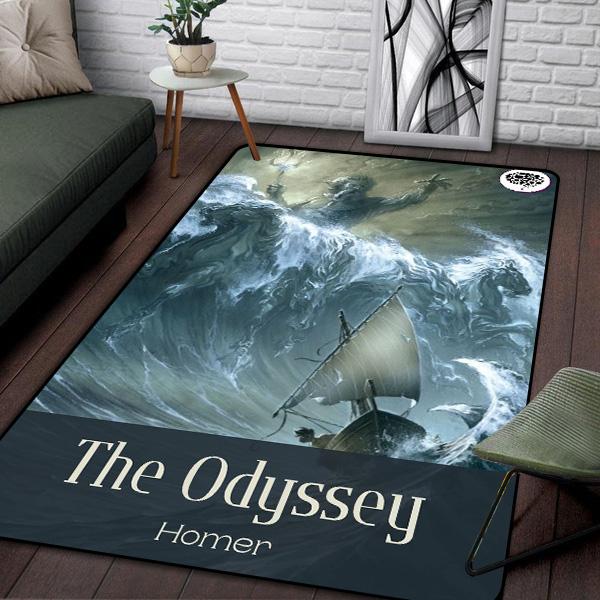 Ancient Greek Homeric Mythology THE ODYSSEY Printed Carpet Living Room Sofa Bedroom Bedside Mat Bathroom Absorbent rugs