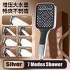 7 Modes Super Large Shower Head Adjustable One Key Stop Bathroom HighPressure Water Saving Shower Nozzles Bathroom Accessories