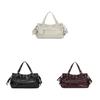 Motorcycle Style Pu Tote Bag With Rivets For Daily Use