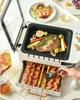 Griglia Barbecue a Spiedini per Casa Rotante Automatico Multifunzionale da Interno Griglia Elettrica a Fumo Leggero Macchina per Barbecue G-26