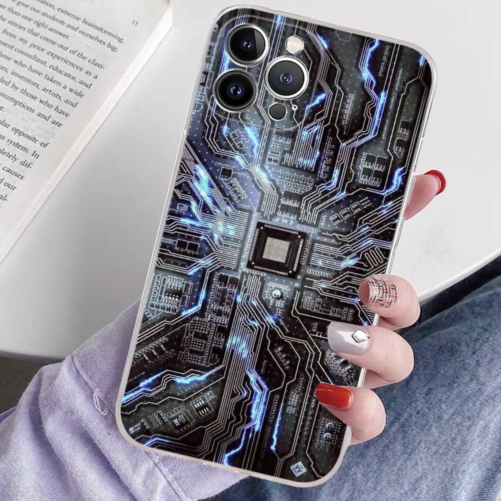

Advanced Circuit Board Phone Case For IPhone 17 16 15 14 11 12 13 Mini Pro XS Max Plus Funda Shell iPhone 13pro max