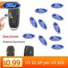 Autocolant Auto 2026 Ford Nou 2025 Fierbinte 14 mm 21mm Aluminiu Carcasă Cheie Telecomandă Auto Autocolante Embleme Pentru Ford Focus 2 3 Mondeo Ec
