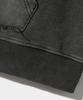 Dimitri Black Vlad Cutoff Applique Zip-Up Hoodie_Charcoal