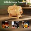 Pine Wood Wine Barrel 3L Original Wood Color with Stand, For Whiskey/Wine Fermentation Home/Bar